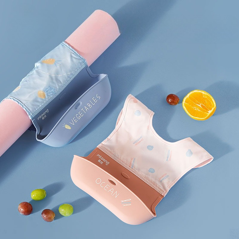 Silicone Baby Bibs - 子供用防水よだれかけベビーよだれかけソフトシリコンスカーフ調節可能なよだれかけげっぷ布赤ちゃん授乳エプロン子供唾液ポケット