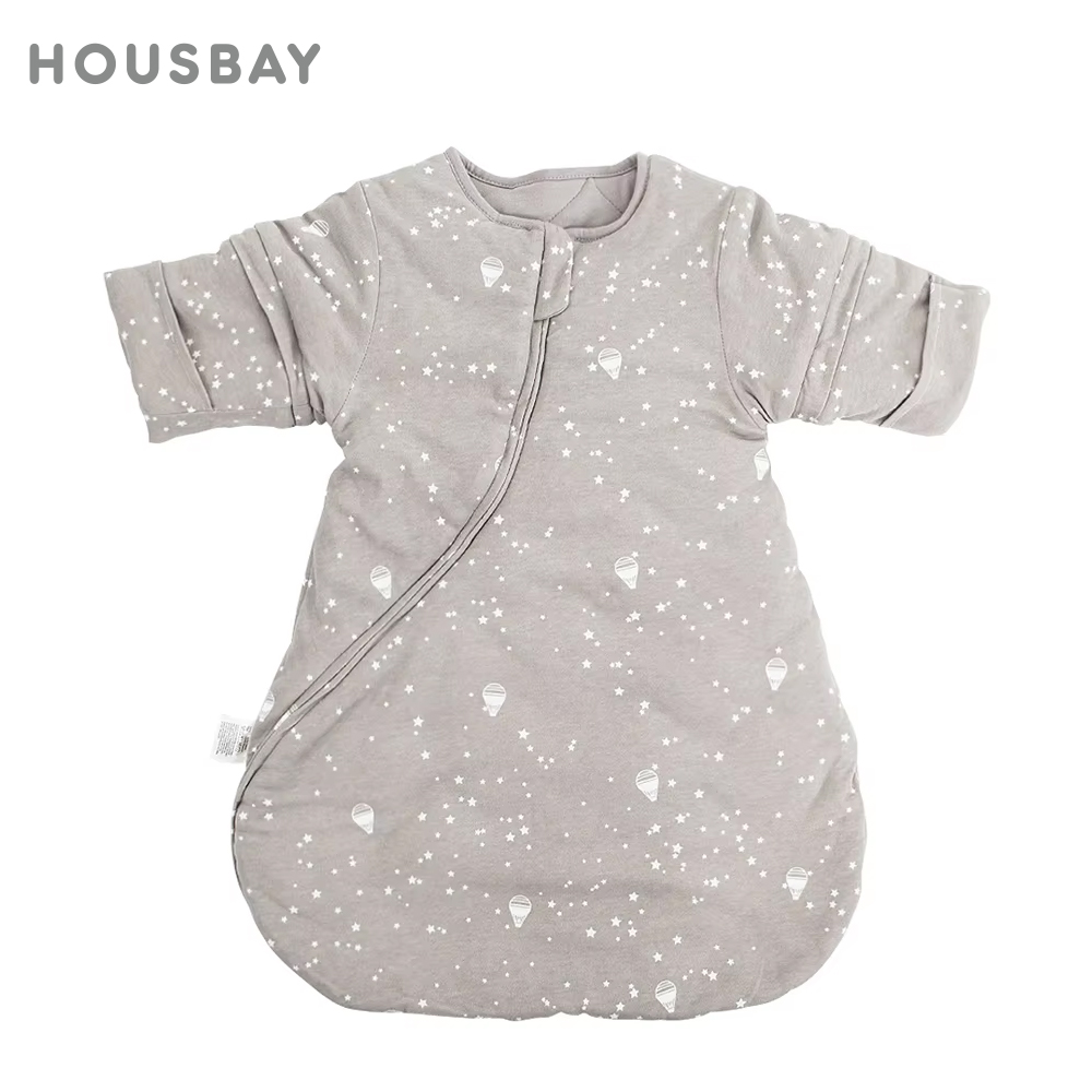 Baby Sleep Sack - 3-30ヶ月の幼児向けの厚みのある冬用寝袋、取り外し可能な袖、キック防止、暖かいベビーブランケット、3.5トグ
