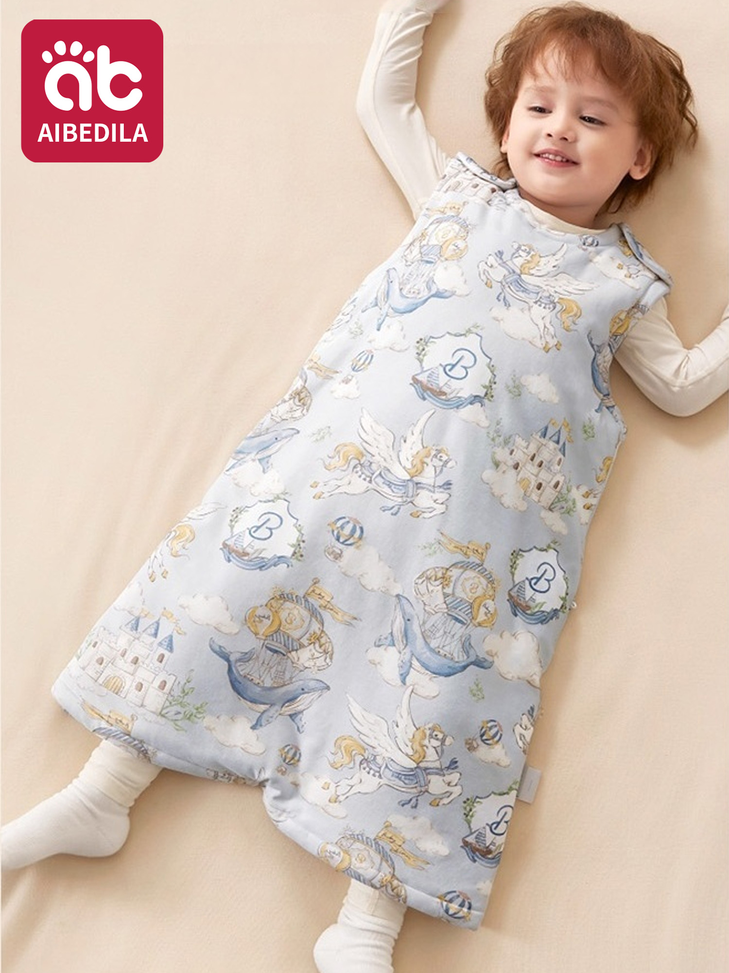 Baby Sleep Sack - AIBEDILA スリーピングバッグ ベビーサック 暖かいソフトベビー スリープ ノースリーブ