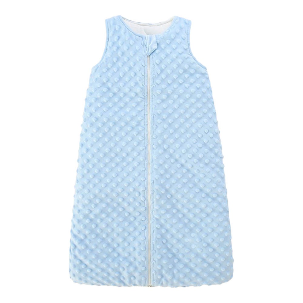 Baby Sleep Sack - 新しい豆ベルベットベビー寝袋双方向ジッパーノースリーブベビー寝袋ベビー睡眠ブランケットユニセックスベビー