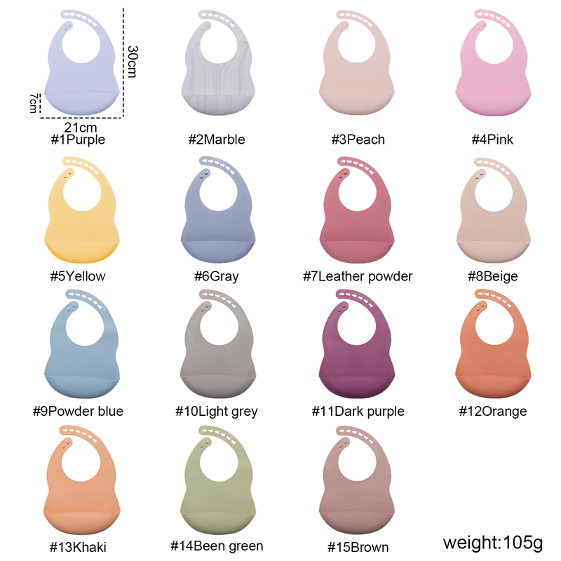 0〜3歳の赤ちゃん用のBPAフリーのシリコンよだれかけ,お手 - Silicone Baby Bibs のレビューと価格