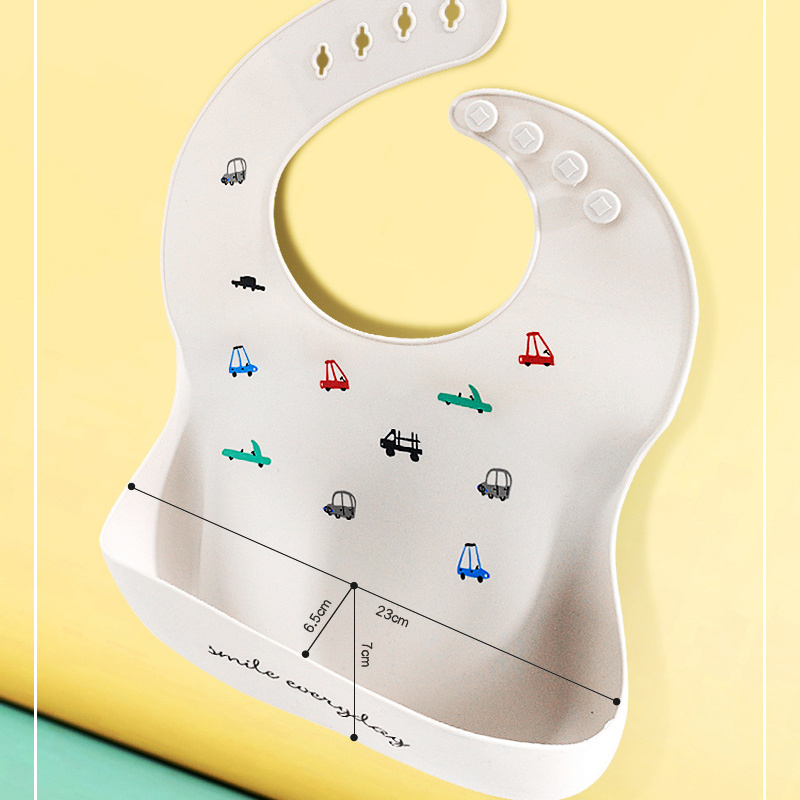 男の子と女の子のための調節可能なシリコンよだれかけ,ポータブ - Silicone Baby Bibs のレビューと価格