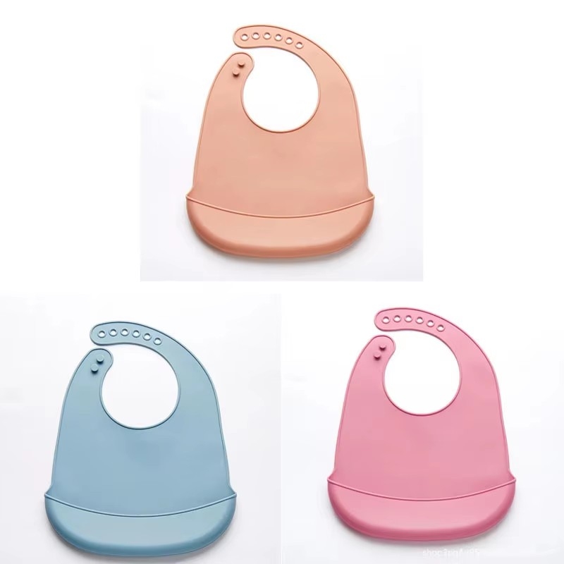 1/3 個ベビーよだれかけ調節可能な防水よだれかけ赤ちゃんソ - Silicone Baby Bibs のレビューと価格