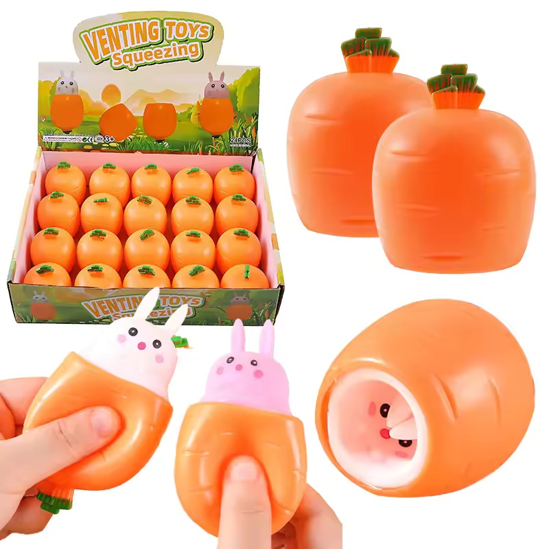 かわいいニンジンウサギのスクイーズトイユニークなニンジンカッ - Baby Products Unique のレビューと価格