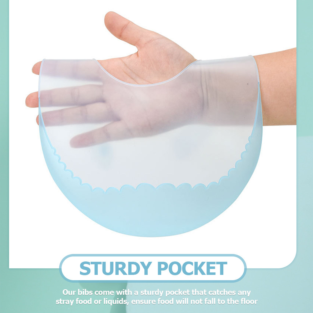 2個セットのシリコン製ベビービブ、乳幼児の食事用よだれキャッ - Silicone Baby Bibs のレビューと価格