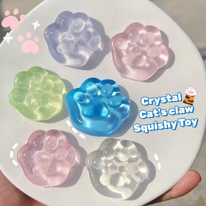 3個セット かわいい猫の肉球 スクイーズトイ ソフトでリアル - Baby Products Unique のレビューと価格