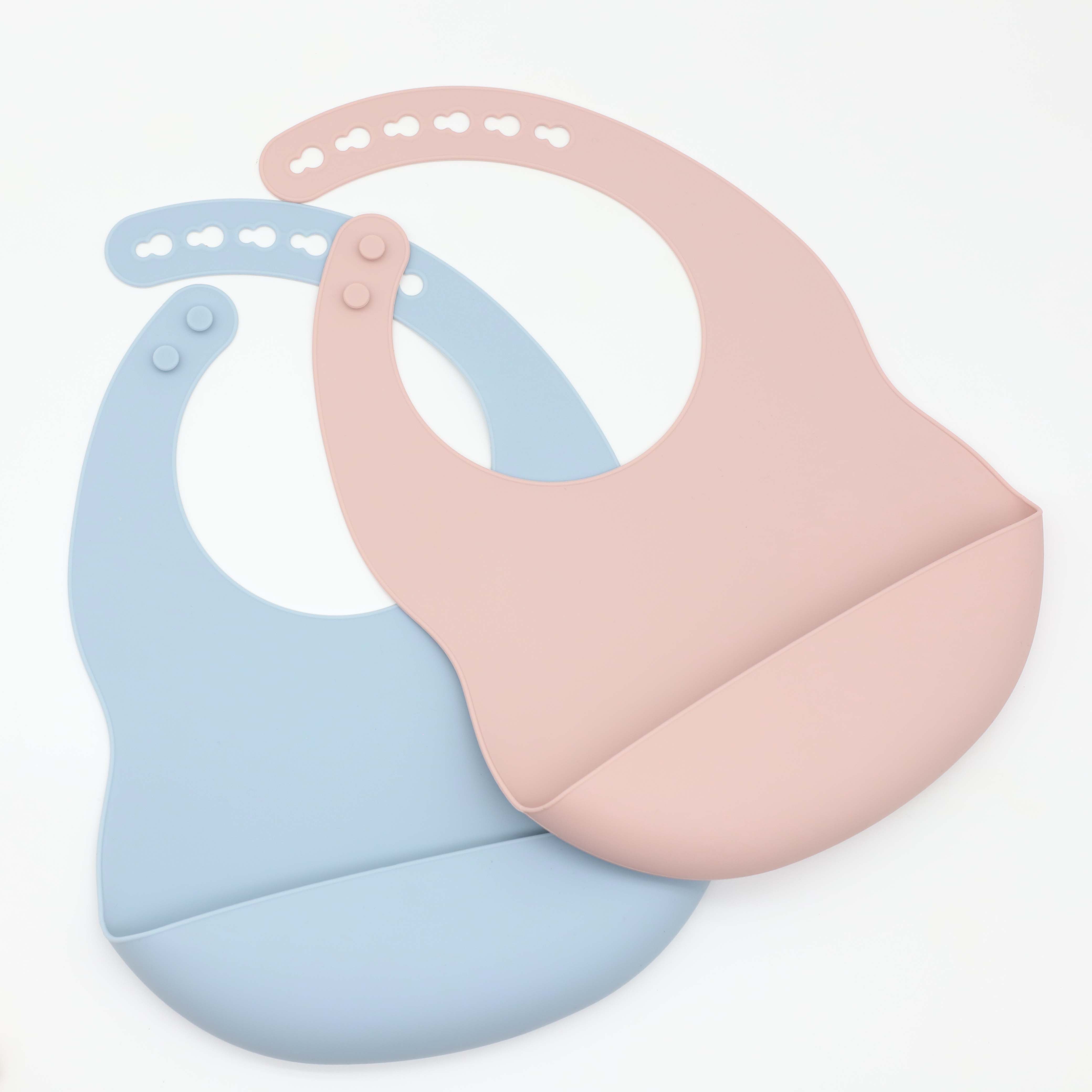 調節可能なボタン付きの新しいベビーシリコンよだれかけ、お手入 - Silicone Baby Bibs のレビューと価格