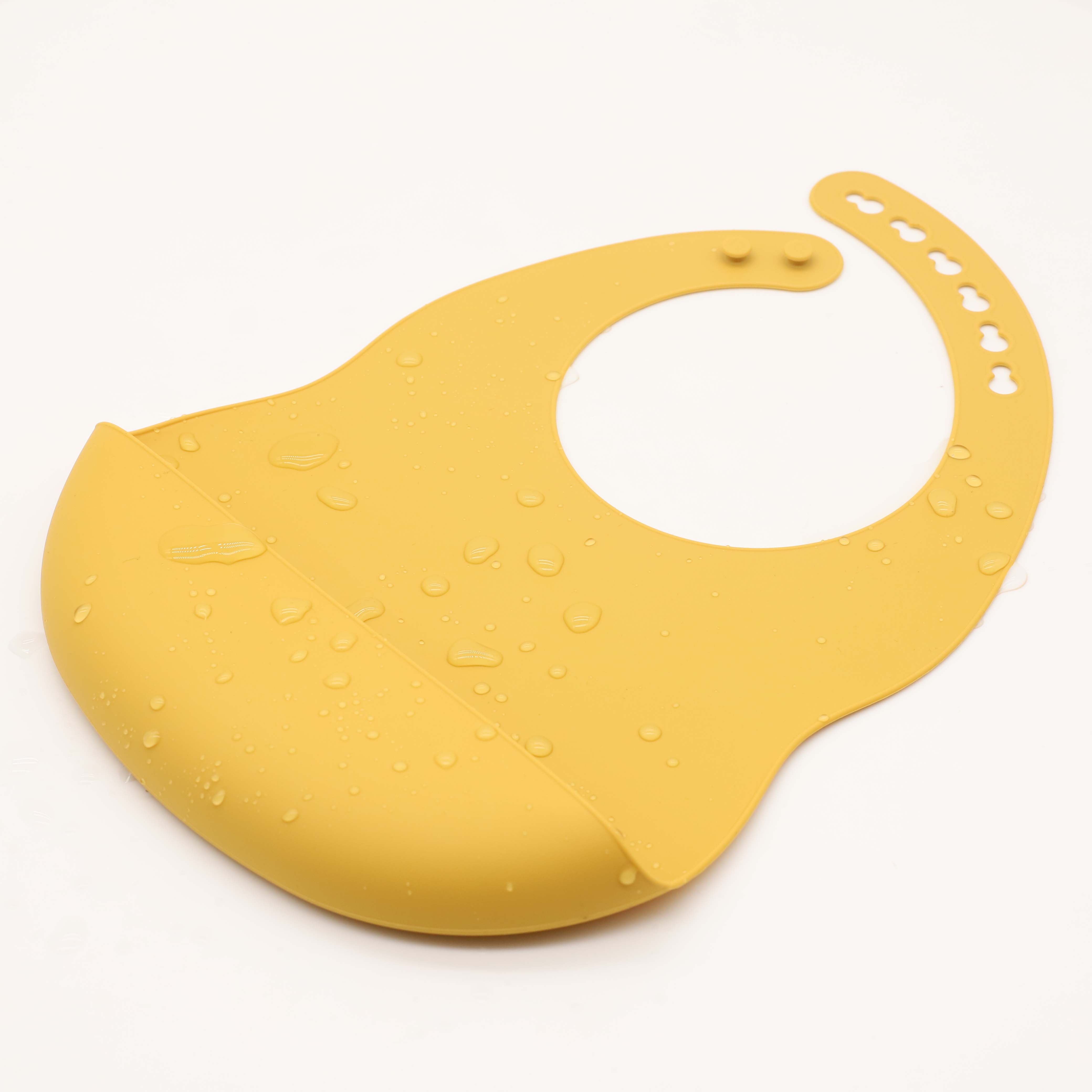 調節可能なボタン付きの新しいベビーシリコンよだれかけ、お手入 - Silicone Baby Bibs のレビューと価格