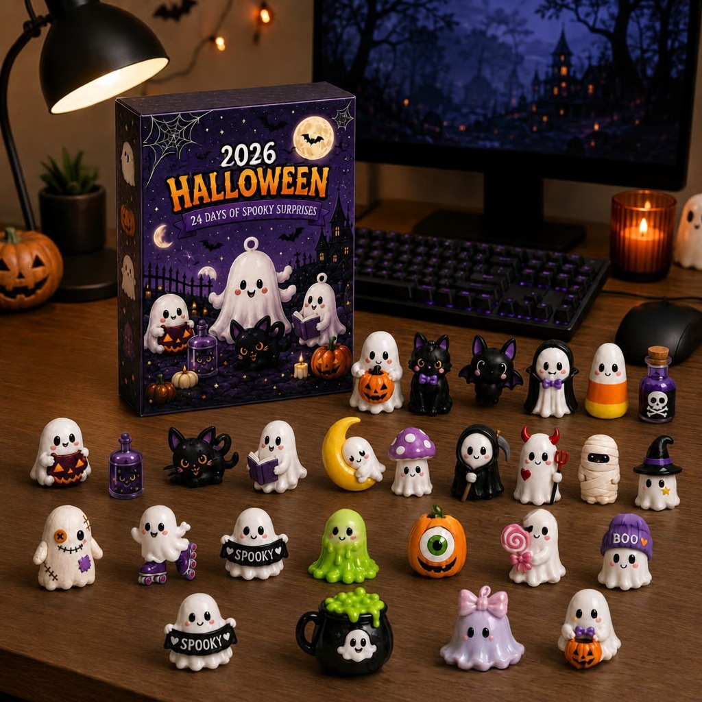 ハロウィンアドベントカレンダー 24日間ホラーフィギュアセッ - Baby Products Unique のレビューと価格