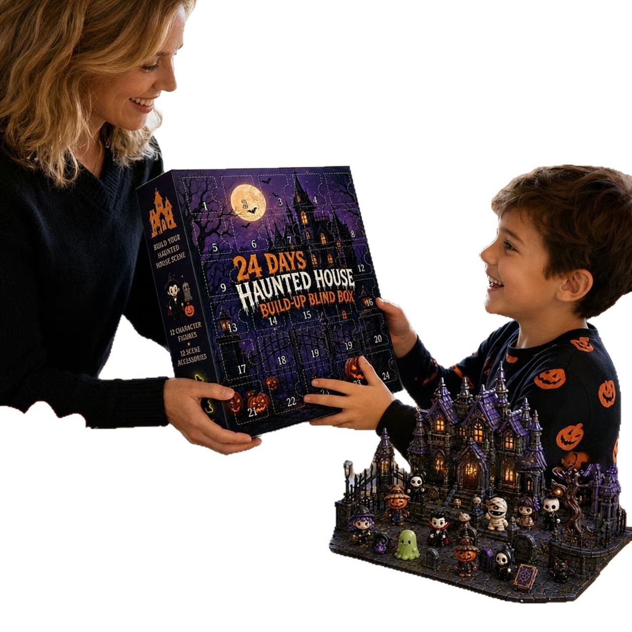 ハロウィンアドベントカレンダー 24日間ホラーフィギュアセッ - Baby Products Unique のレビューと価格