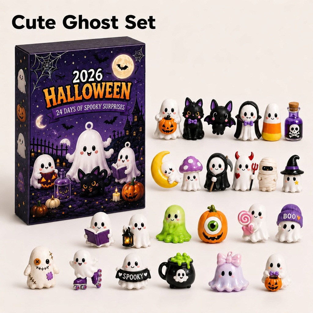 ハロウィンアドベントカレンダー 24日間ホラーフィギュアセッ - Baby Products Unique のレビューと価格